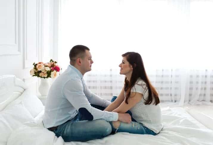 couple talking
